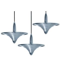 Collection of Spun Aluminium Deco Lamps 9
