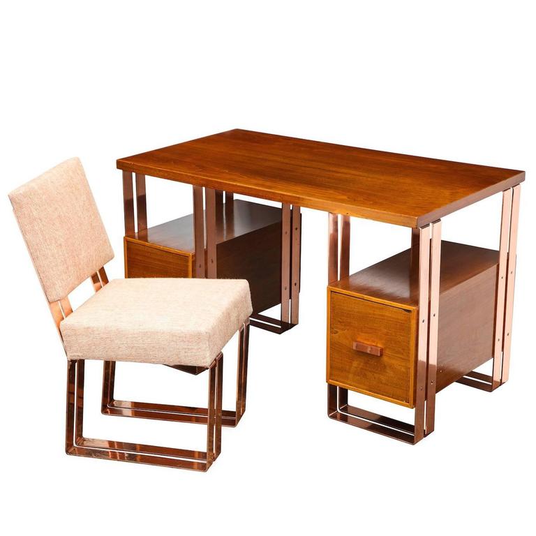 Donald Deskey Rare Desk and Chair For Sale at 1stdibs