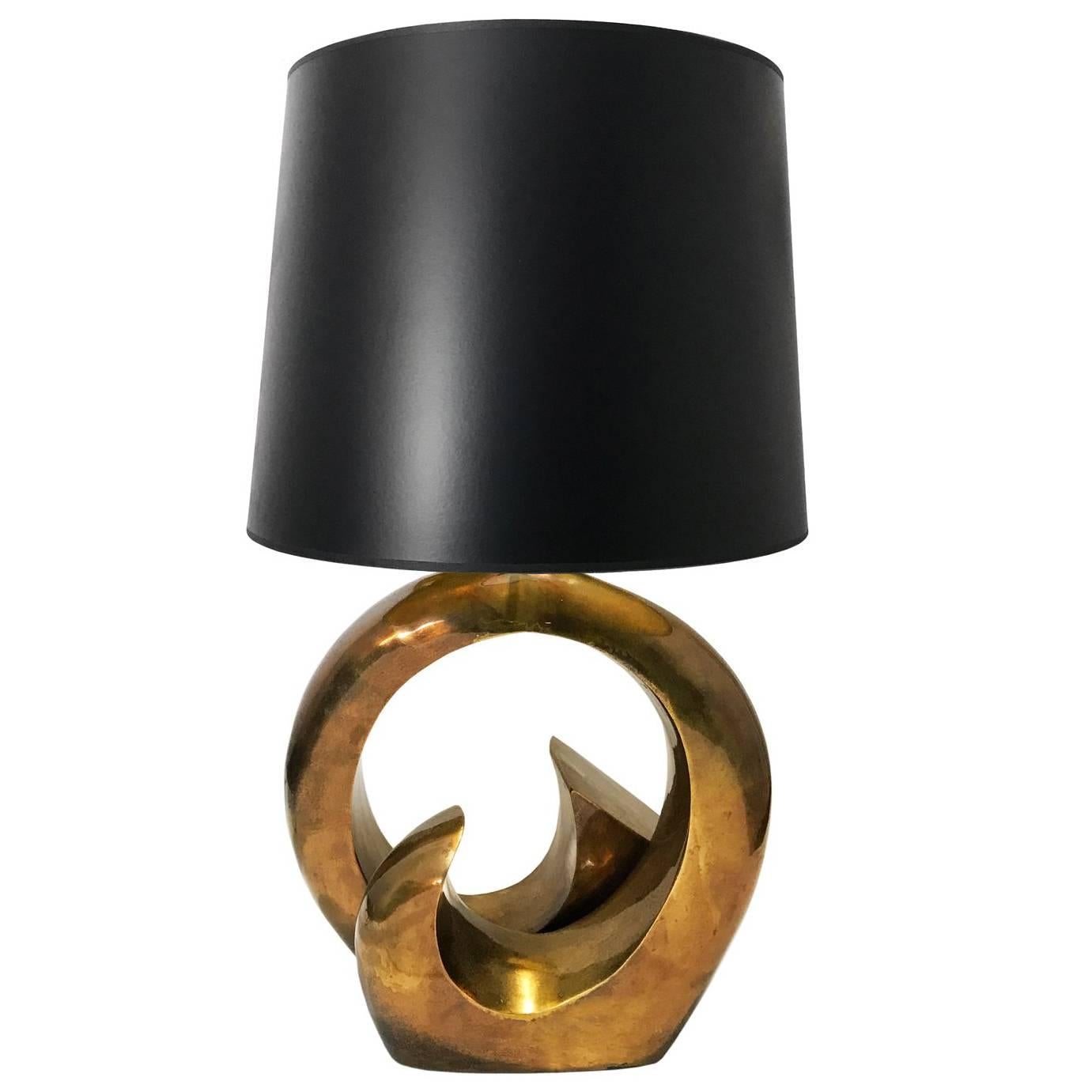 Brass Loop Table Lamp