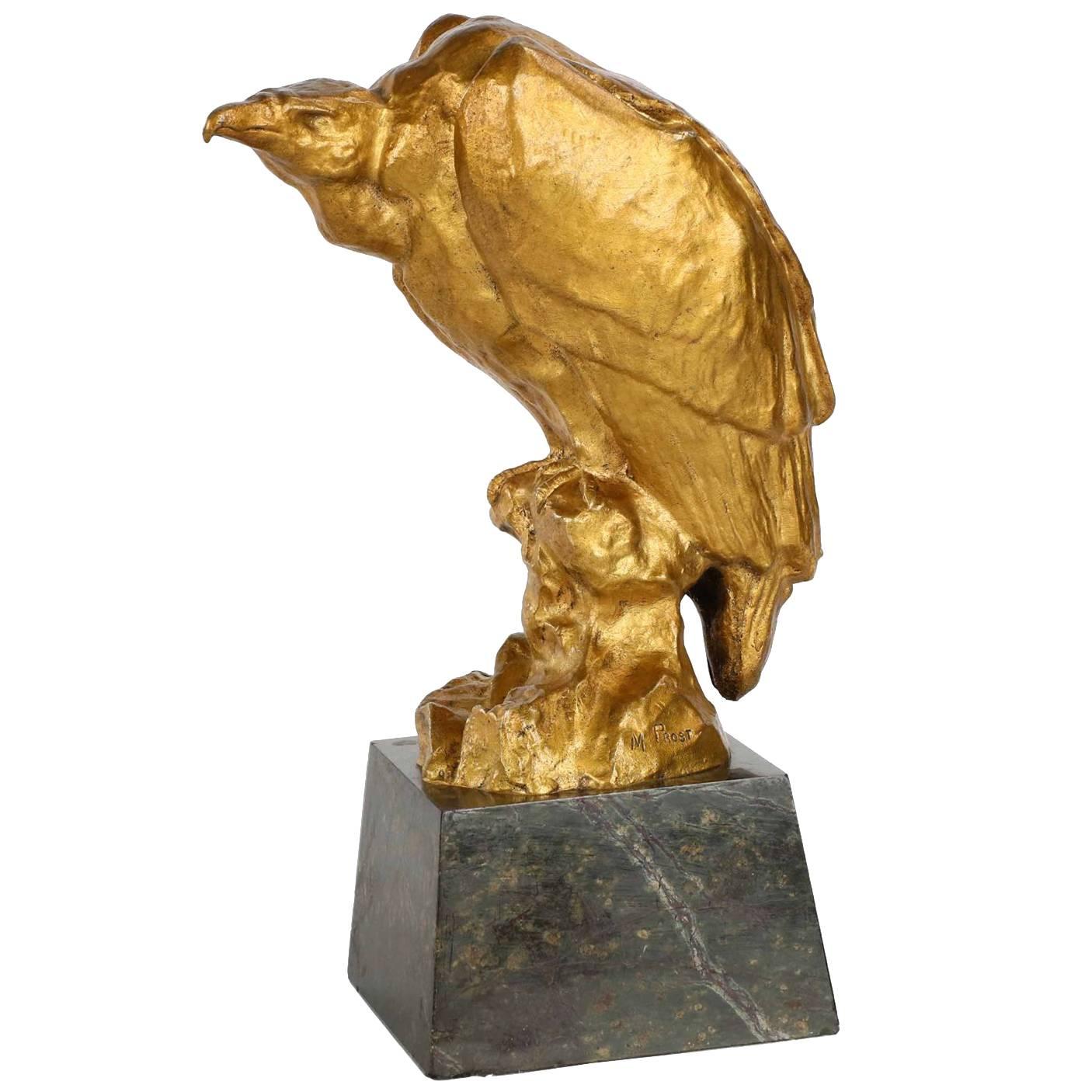 Art Deco "Vulture" Bronze Sculpture by Maurice Prost