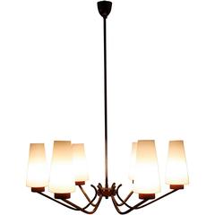 Mid-Century Modernist Sputnik Chandelier, circa 1950s Mid-Century Modernist Sputnik Chandelier, circa 1950s