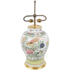 18th Century Chinese Famille Rose Vase / Lamp
