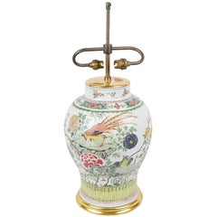 18th Century Chinese Famille Rose Vase / Lamp 