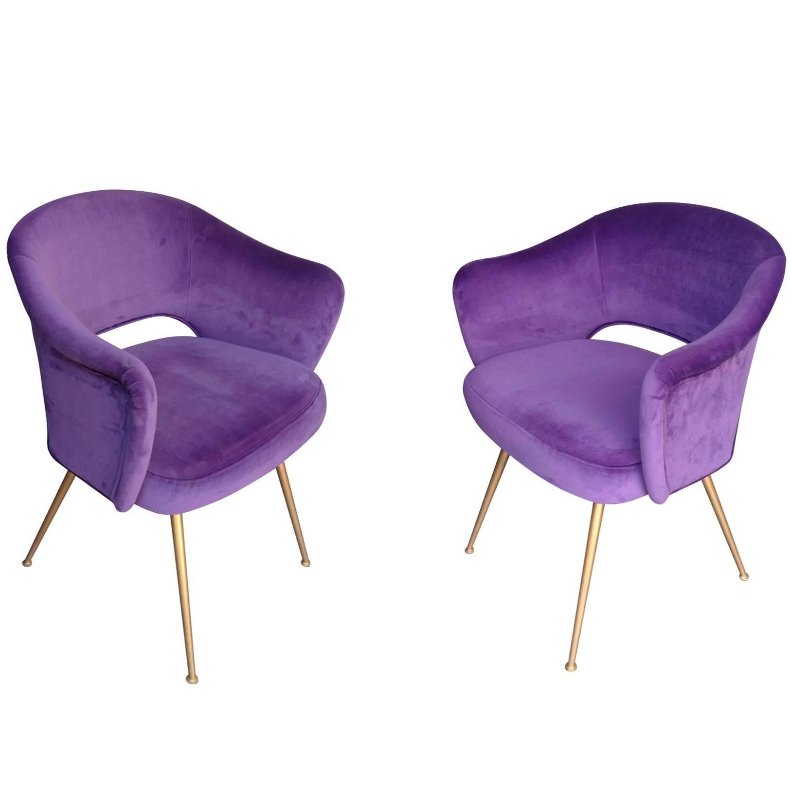 Pair of Italian Cocktail Chairs