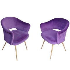 Pair of Italian Cocktail Chairs