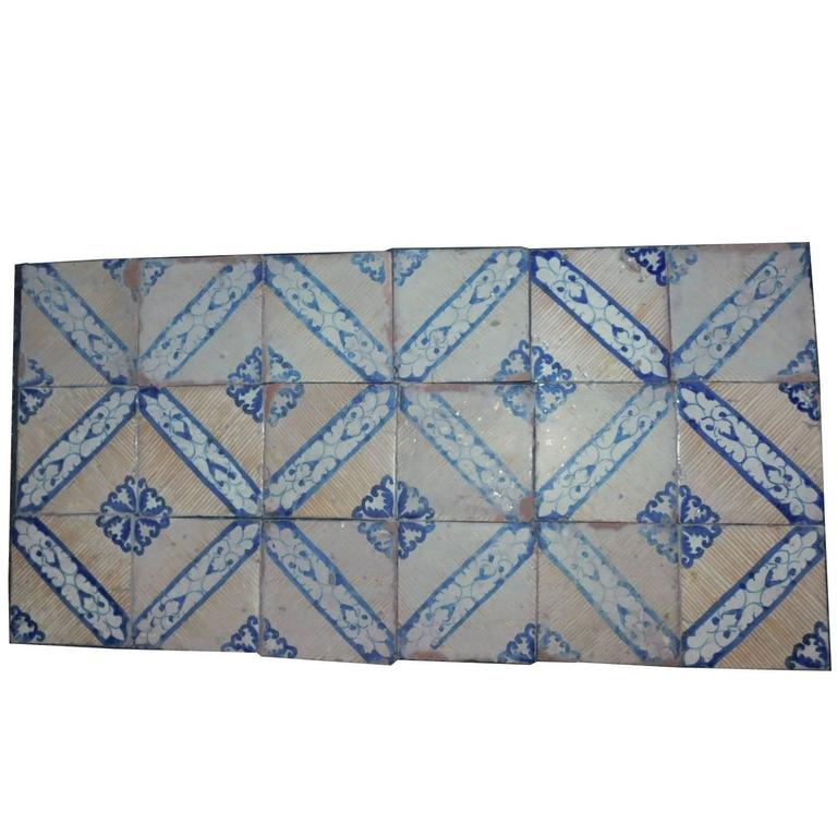 Antique Glazed Ceramic Tiles For Sale at 1stdibs