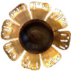 Holm Sorensen Brass Flower Wall Light