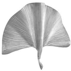 Ginko Biloba Wall Lamp in Tarnished Silver Plated Finish 3