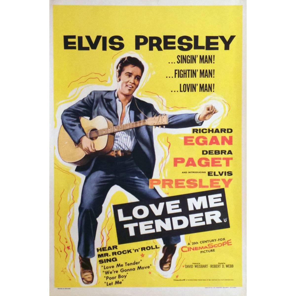 "Love Me Tender" Film Poster, 1956 For Sale