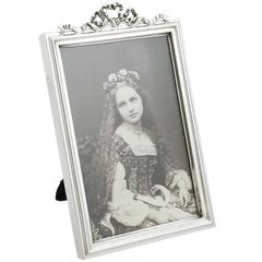 Antique Sterling Silver Photograph Frame, 1910s