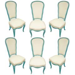 Lacquer Dining Room Chairs 66 For At 1stdibs Set Of Six Chic Louis Xv Blue Lacquer Dining Chairs 1970s