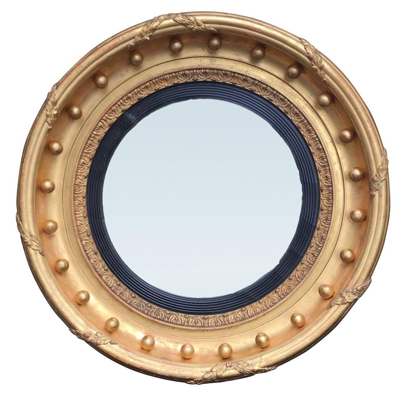 English Convex Mirror, circa 1820