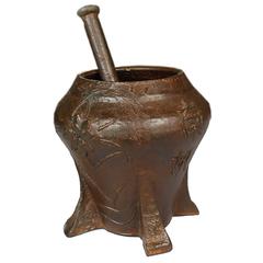 Chinese Floral Mortar 7