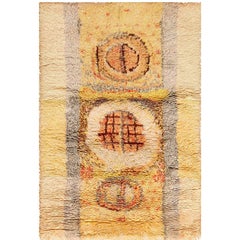 Leena Kaisa Designed Vintage Rya Scandinavian Rug
