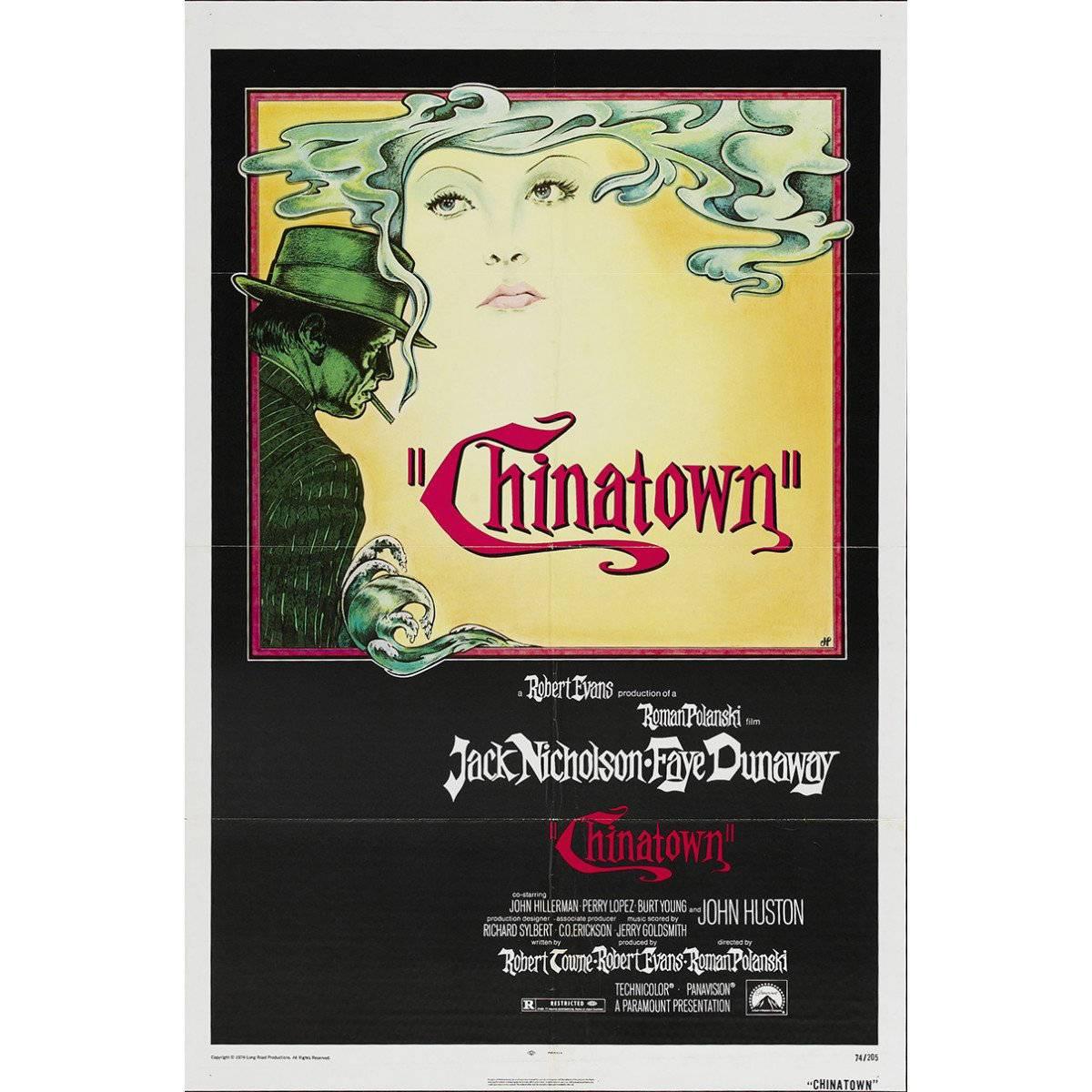 "Chinatown" Film Poster, 1974 For Sale