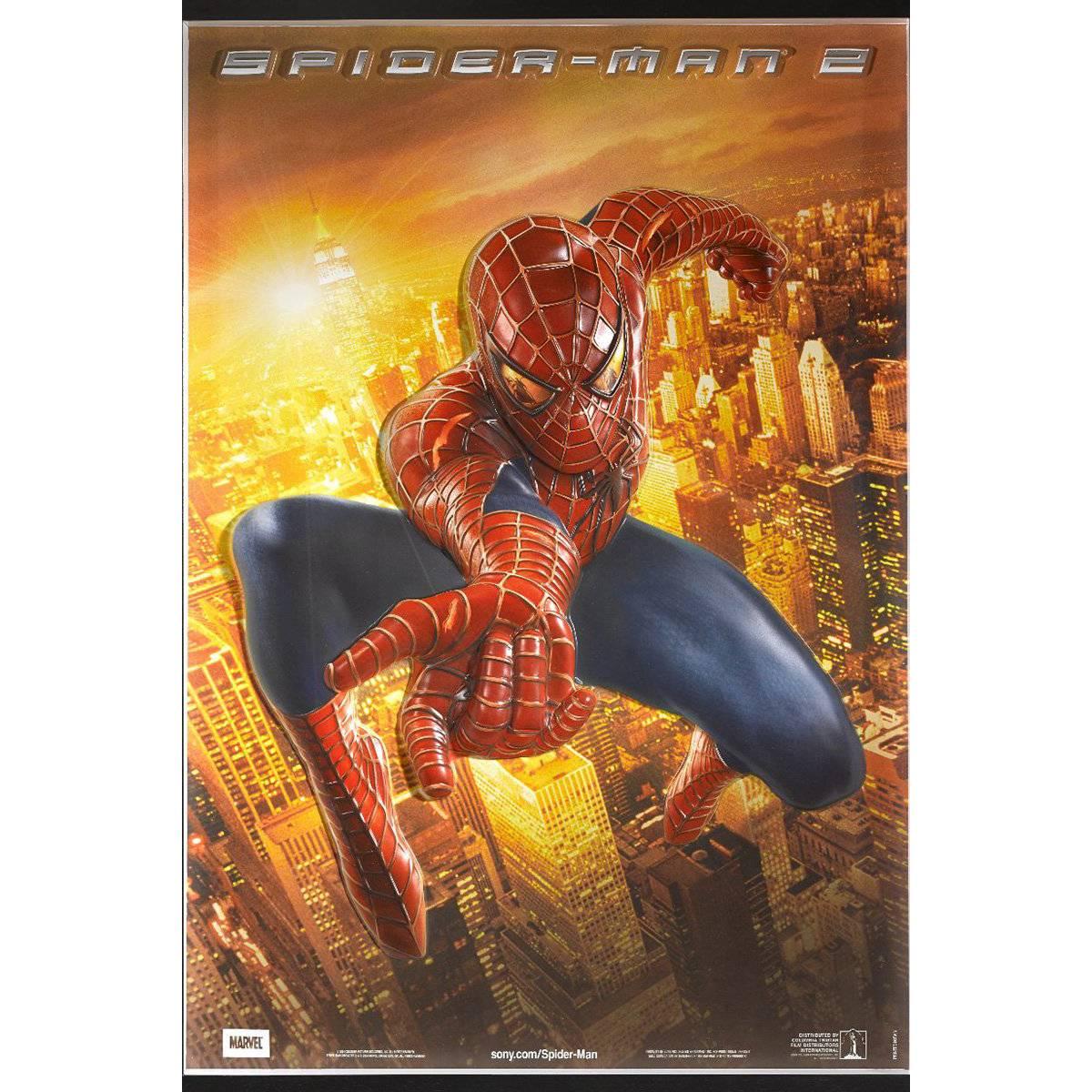 "Spider-Man 2", 2004, Plastic 3D Relief Poster For Sale