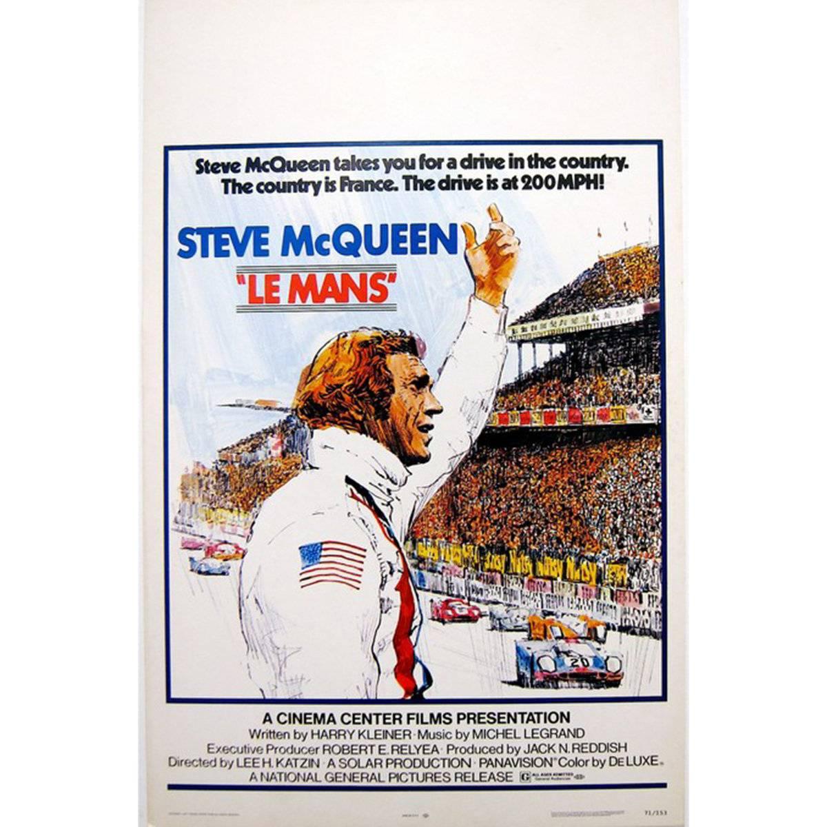 "Le Mans" Film Poster, 1971 For Sale