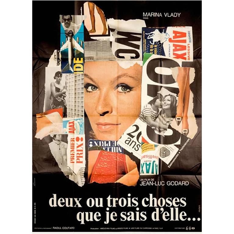 Deux Ou Trois Choses Que Je Sais D Elle "Deux Ou Trois Choses Que Je Sais D'elle" Film Poster, 1967 For Sale at