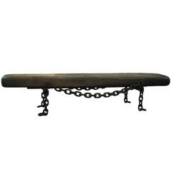 Antique Bench Made from Ship Wreck