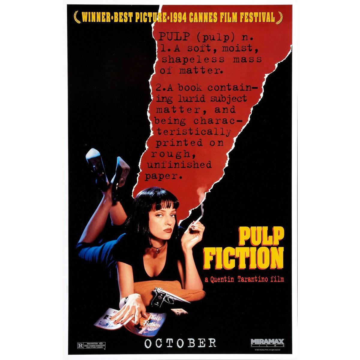 "Pulp Fiction" Film Poster, 1994 For Sale