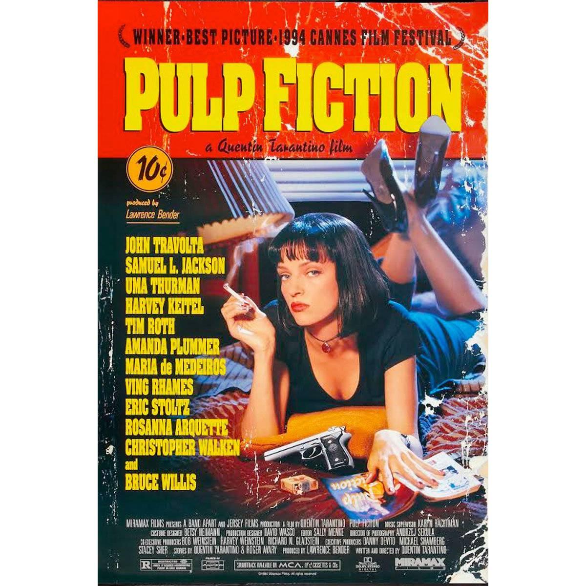 "Pulp Fiction" Film Poster, 1994 For Sale
