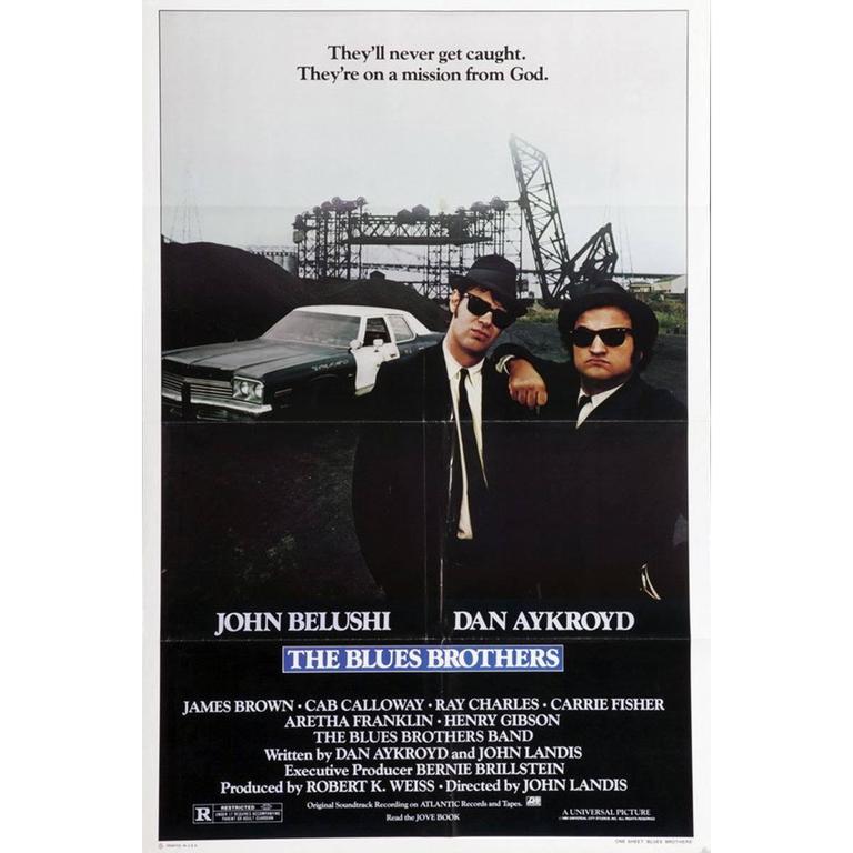 "The Blues Brothers" Film Poster, 1980 For Sale at 1stdibs