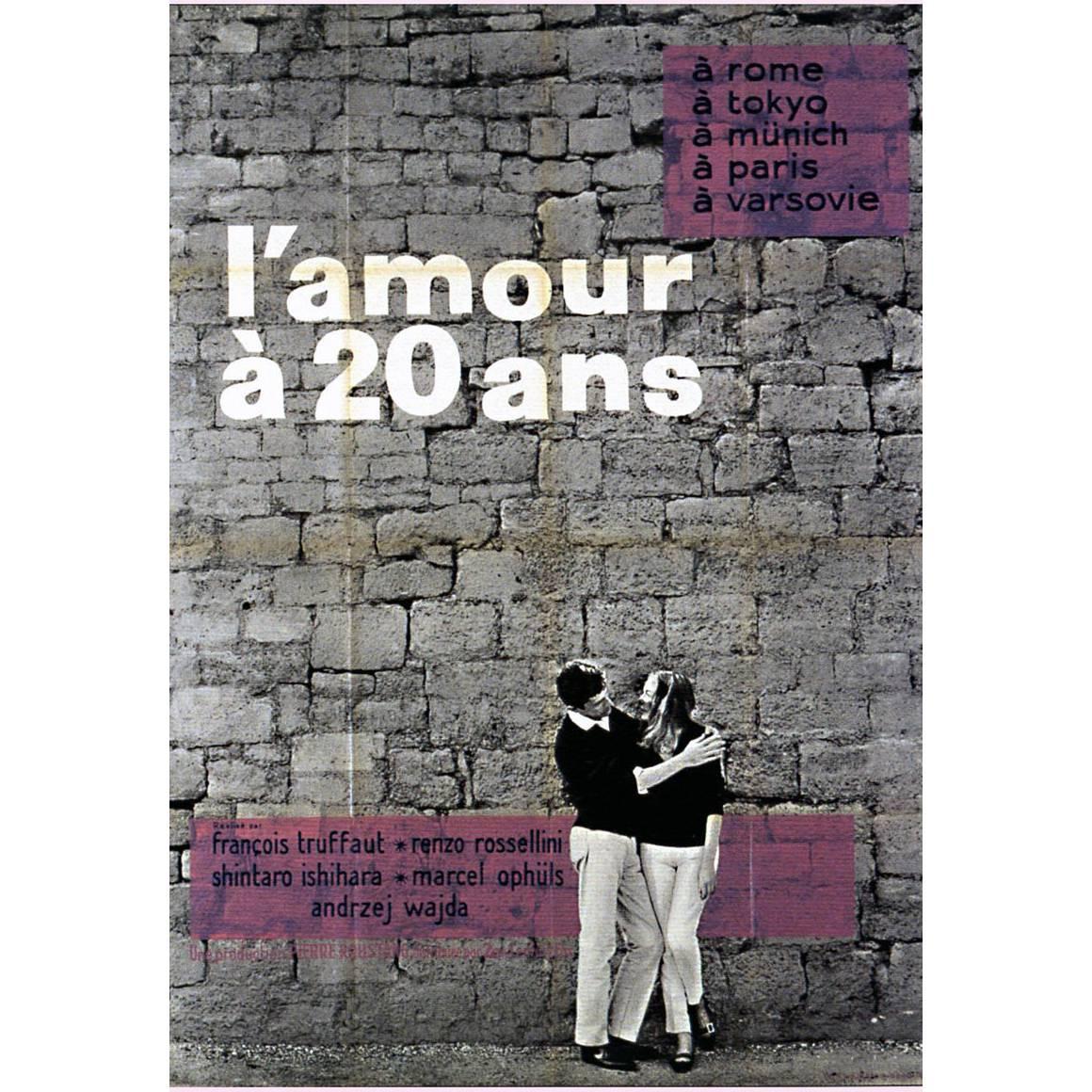 "L'amour À 20 Ans" Film Poster, 1962