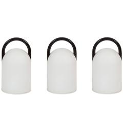 1980s Romolo Lanciani Black 'Tender' Table Lamps for Tronconi 6