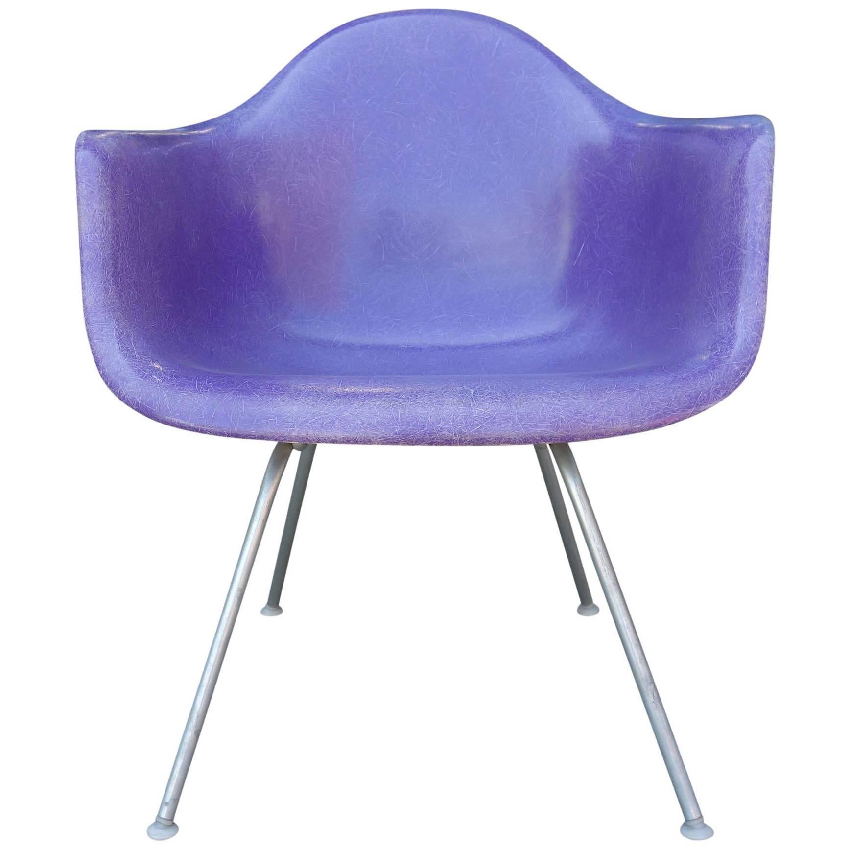 Mid-Century Eames LAX Lounge Armchair in Rarest Purple Color