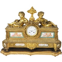 Antique Large 19th Century French Mantel Clock