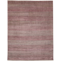 Nueva alfombra posmoderna transicional rosa-gris de estilo femenino contemporáneo