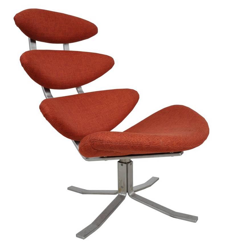 Mid-Century Modern Corona Chair by Poul M. Volther for Erik Jorgensen