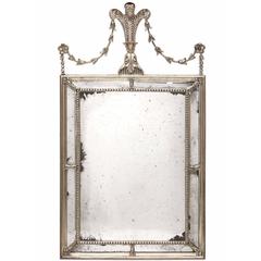 Vintage White Gold Wall Mirror