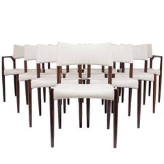 Set of Ten Rosewood Dining Chairs by Aksel Bender Madsen