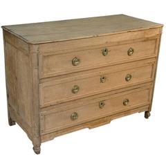 French Commode in Washed, Bleached Oak