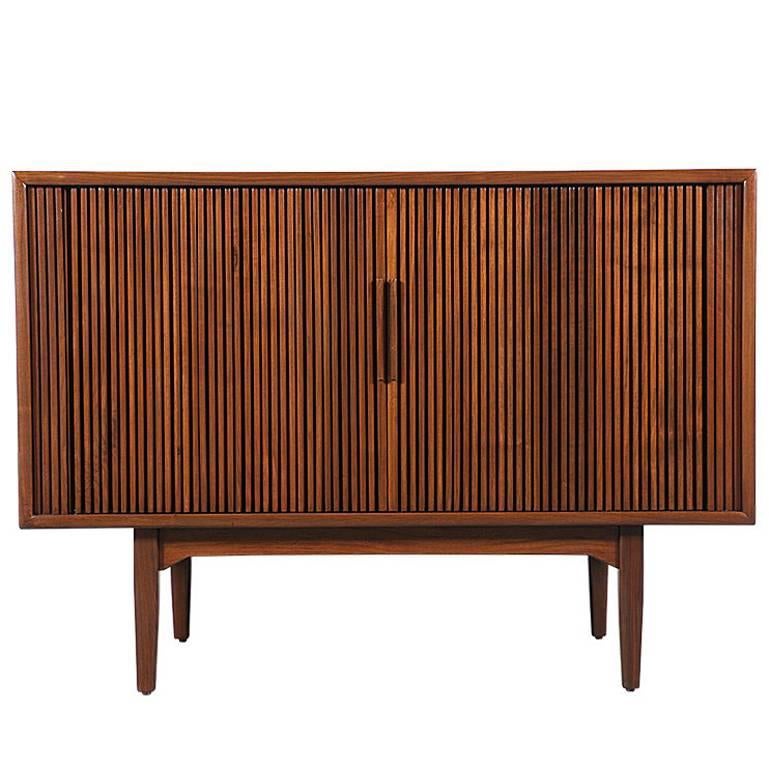 Kipp Stewart “Declaration” Tambour Door Credenza for Drexel