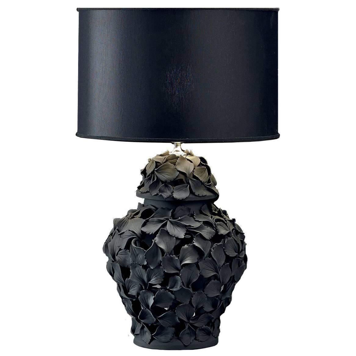 Black Petals Lamp