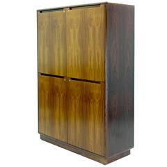 Thin Profile Nordisk Andels-Eksport Rosewood Cabinet from Denmark