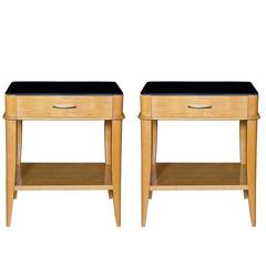 Pair of Sycamore End Tables by Batistin Spade, circa 1945