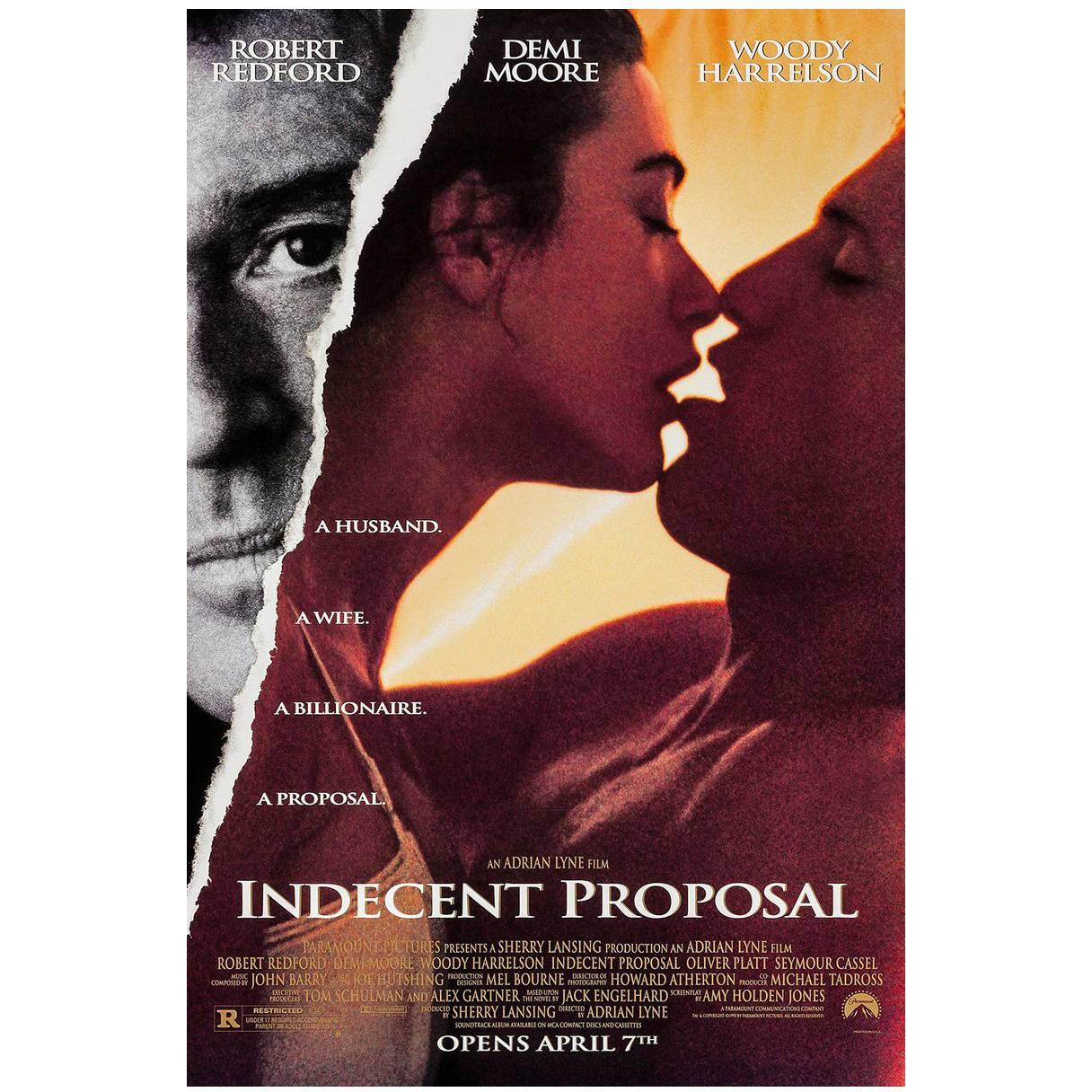 "Indecent Proposal" Film Poster, 1993 For Sale