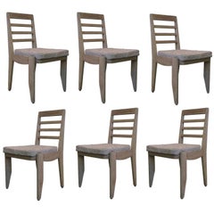Set of 6 Oak Dining Chairs