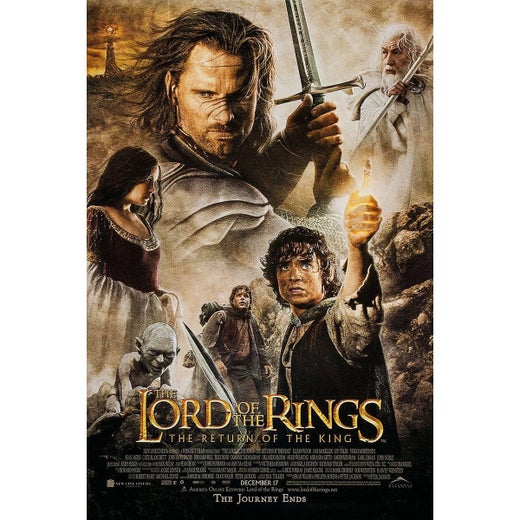 LORD of the RINGS ROTK Frodo Original Movie Poster 2003 Rolled DS C9