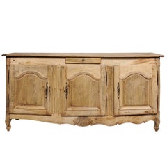 French Louis XV and XVI Transitional Style Oak Enfilade with Bleached Finish