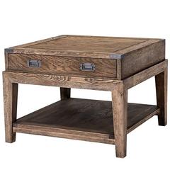 GI Side Table in Solid Oak Smoked Finish 6