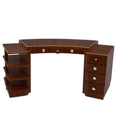 French Art Deco Desk Made of Macassar Wood 10