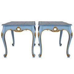 French-Style Side Tables, Pair
