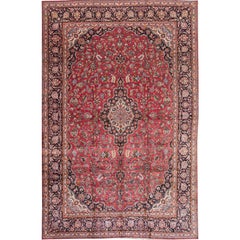 Beautifully Designed Retro Kashan Rug