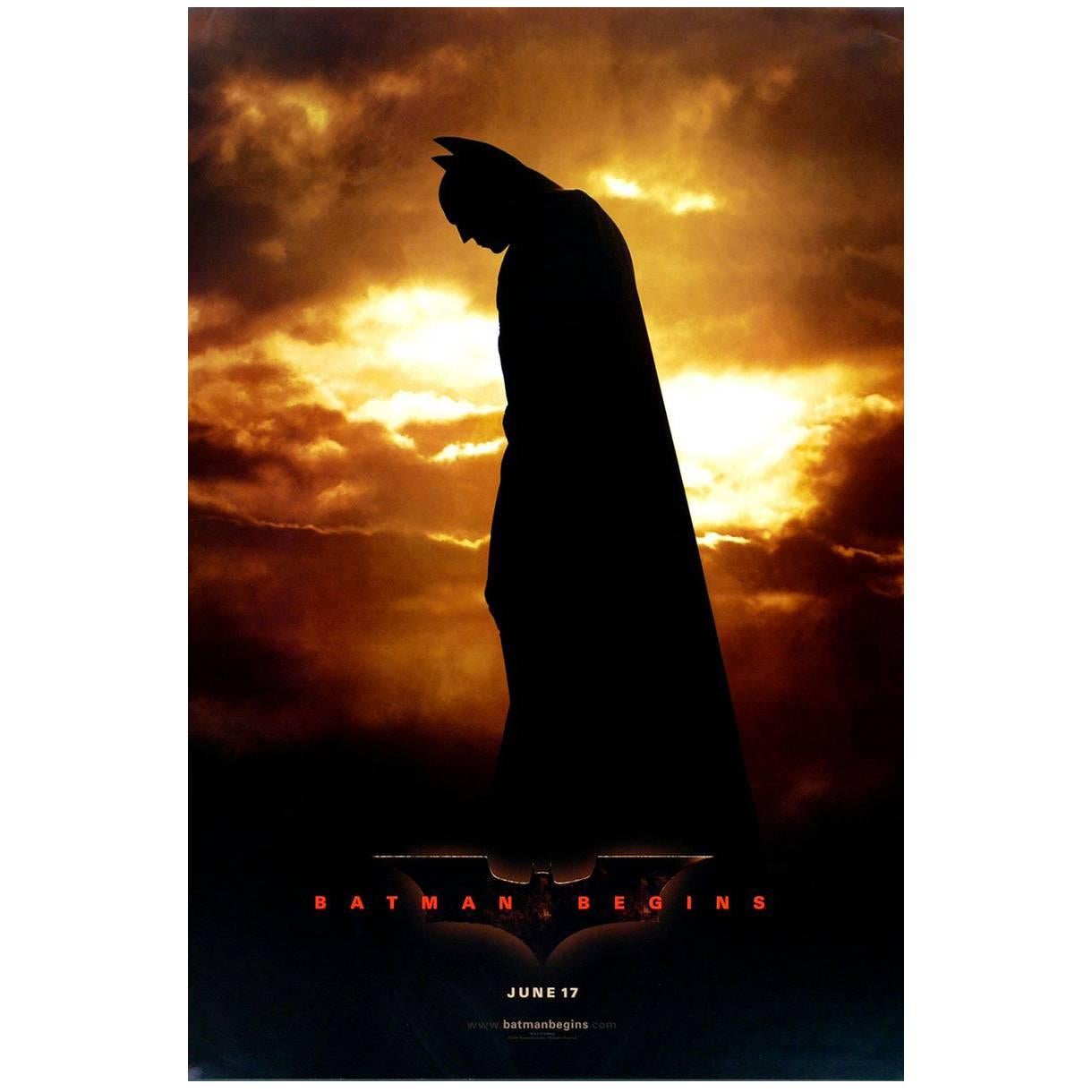 "Batman Begins" Film Poster, 2005 For Sale at 1stDibs batman movie poster, batman begins
