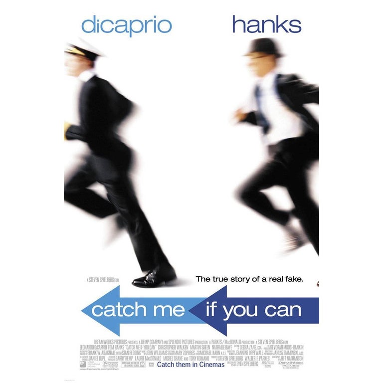 Catch Me If You Can" Film Poster, 2002 For Sale at 1stDibs