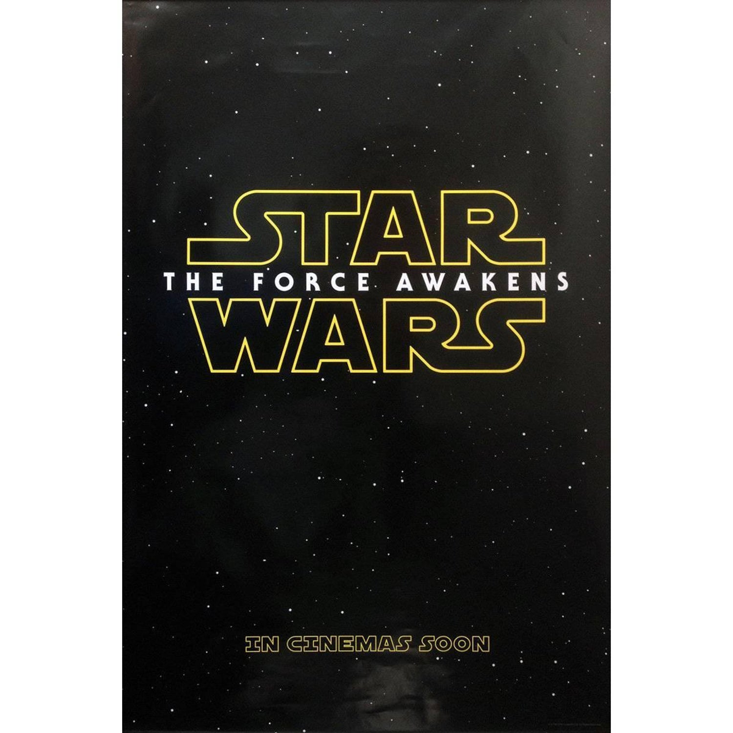 Star Wars: The Force Awakens", Film Poster, 2015 For Sale at 1stDibs